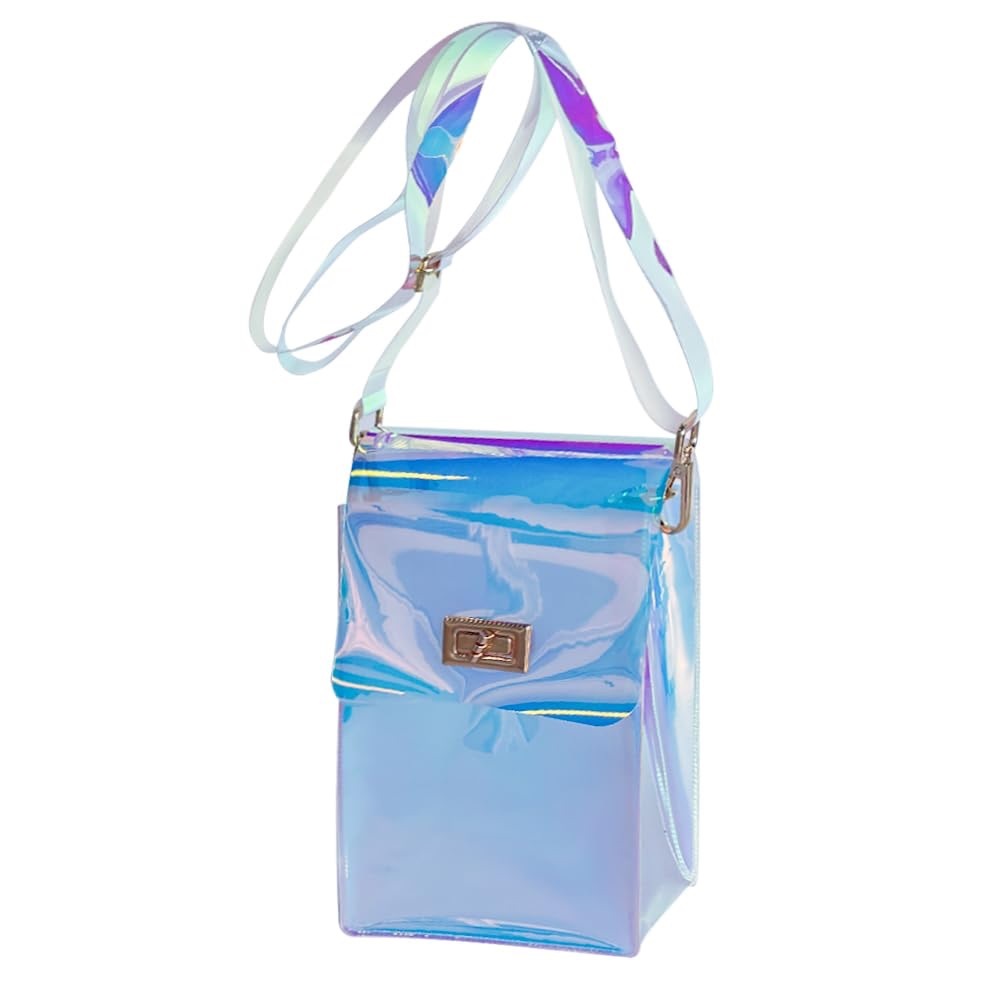 NWT Clear Iridescent Holographic Crossbody Shoulder Purse